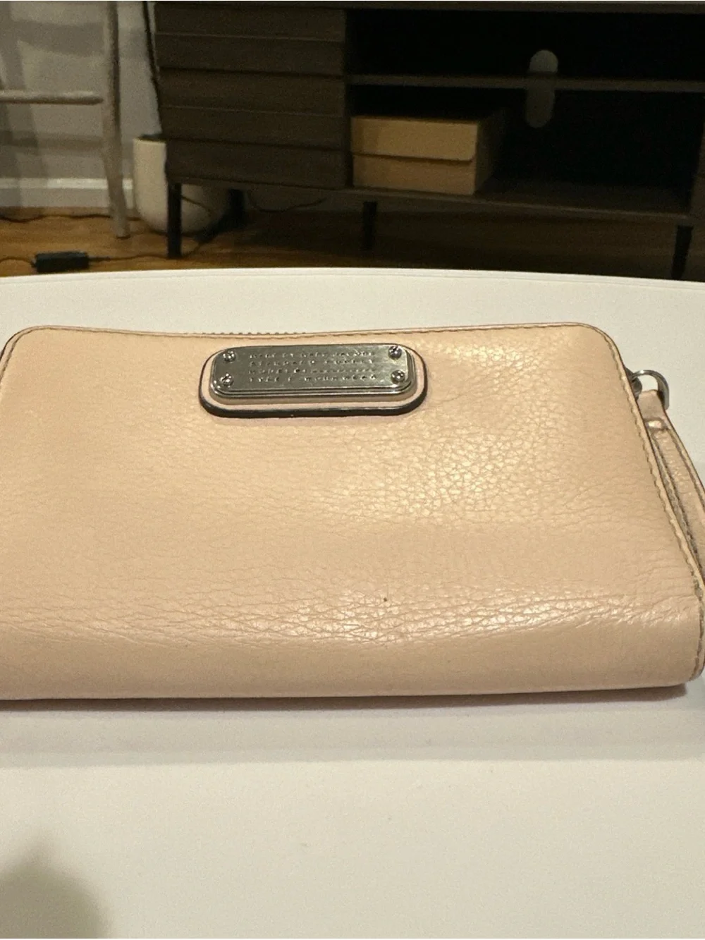 Marc By Marc Jacobs Pale Blush Leather Wristlet